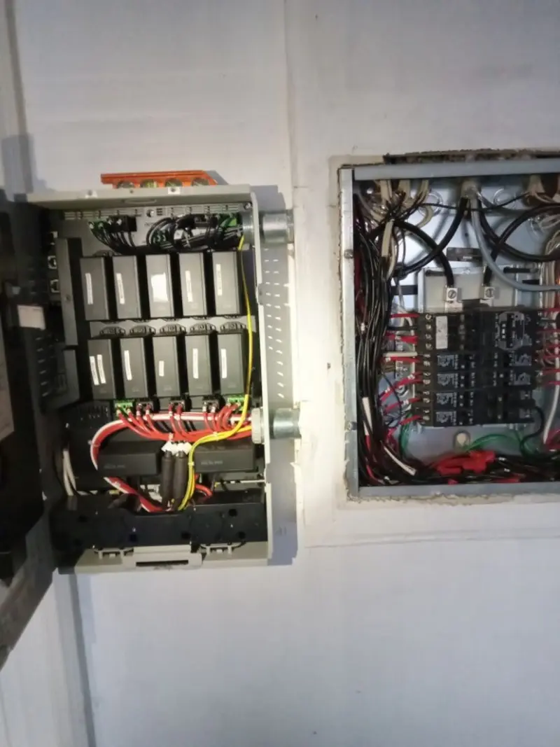 Electrical panel upgrade completed for Security Camera Wiring in Orangetree